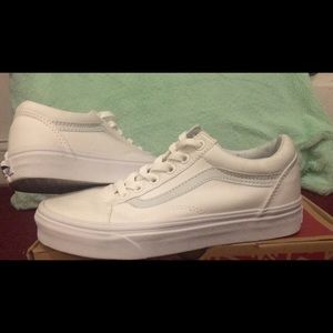 Vans old skool low top in true white